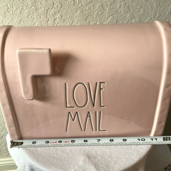 Rae Dunn: Pink Ceramic Mailbox Decor - Picture 10 of 13